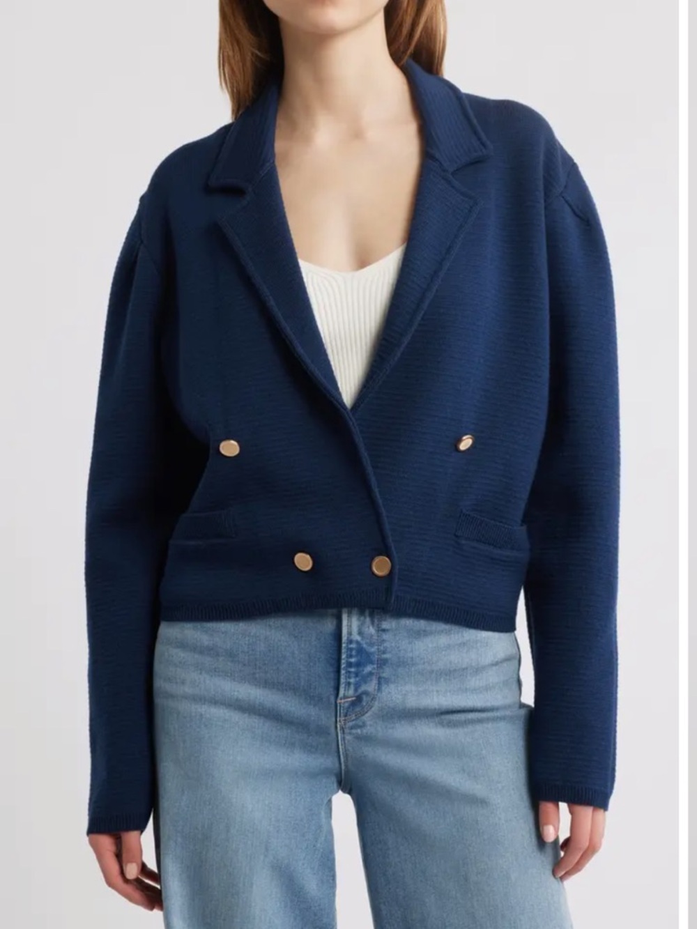 Frame the Cruise Double Breasted wool cardigan jacket Size small